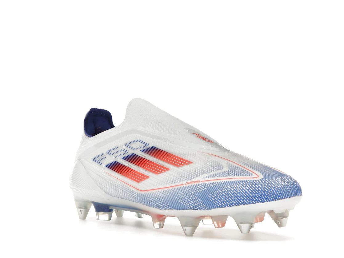 adidas F50 Elite Laceless SG Cloud White Solar Red Lucid Blue - vue secondaire A