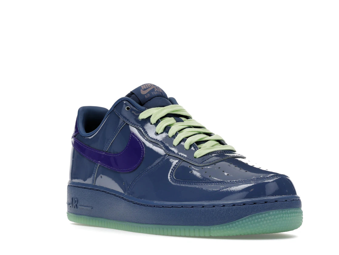 Nike Air Force 1 Low Patent Leather Mystic Navy Grape Ice - vue secondaire A