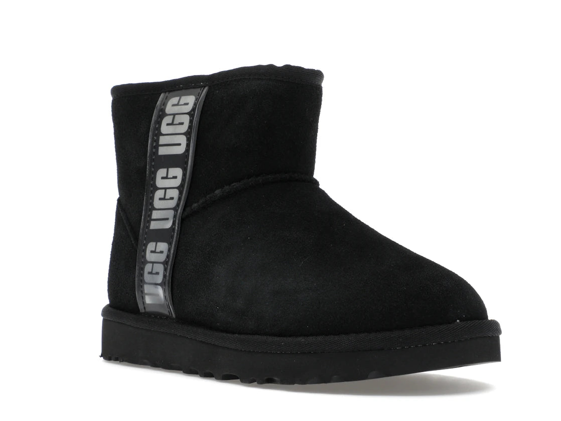 UGG Classic Mini II Boot Side Logo Black (Women's) - vue secondaire A
