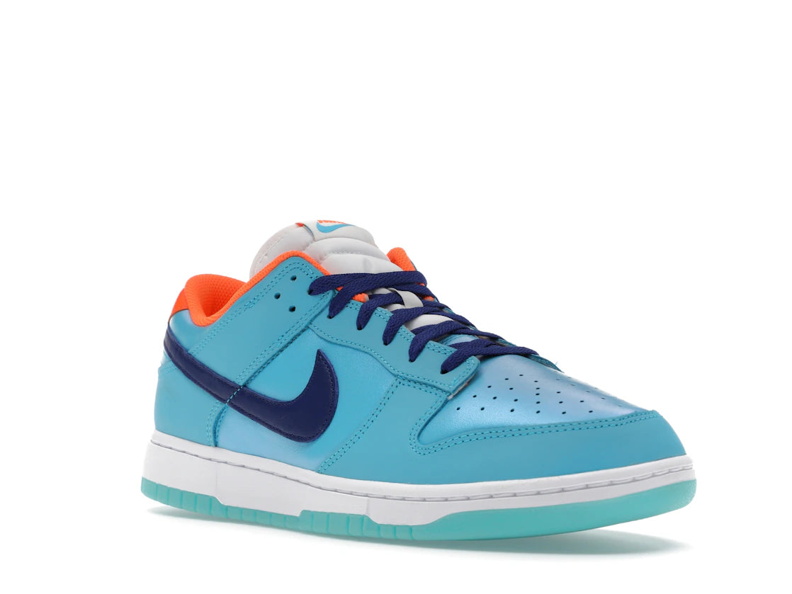 Nike Dunk Low SE Baltic Blue Total Orange - vue secondaire A