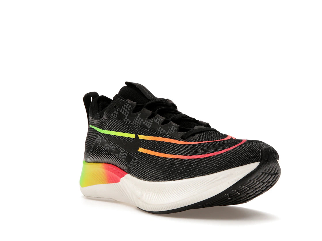 Nike Zoom Fly 4 Black Volt Orange Strike - vue secondaire A
