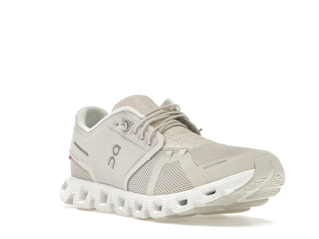On Running Cloud 5 Pearl White (Women's) - vue secondaire A