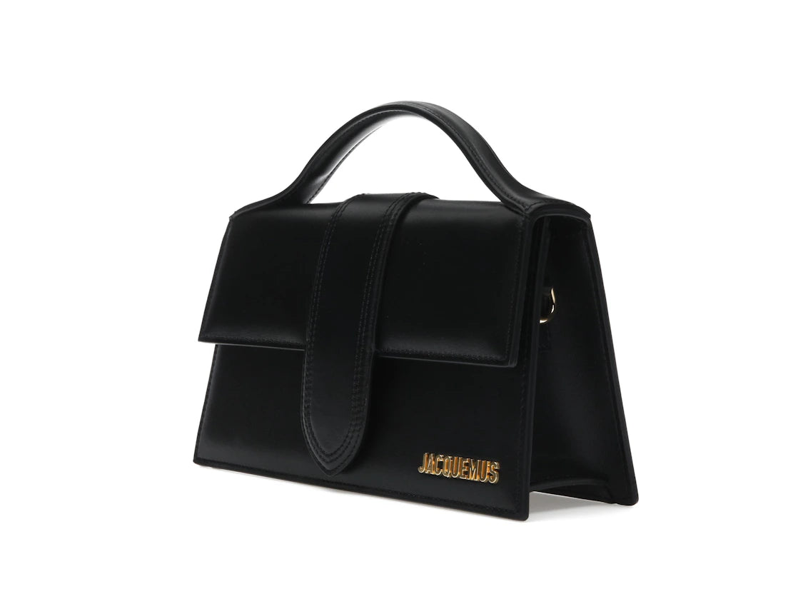 Jacquemus Le Grand Bambino Crossbody Strap Handbag Black - vue secondaire A