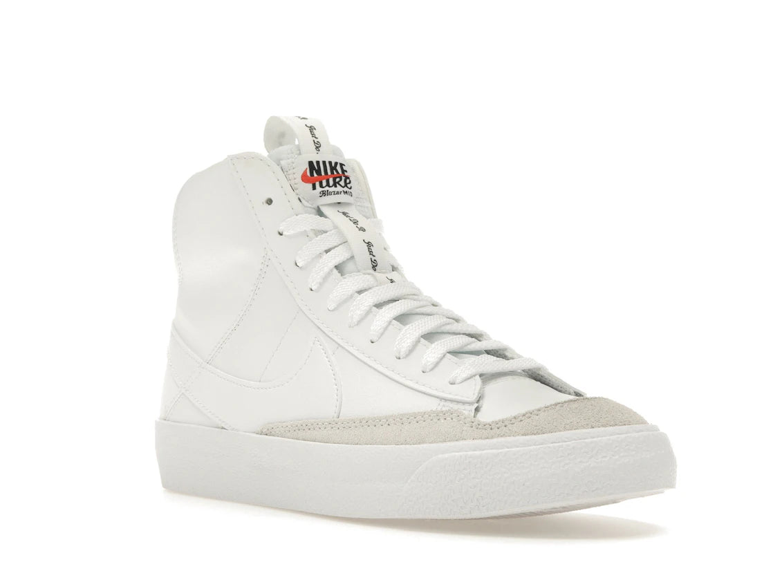 Nike Blazer Mid 77 SE White White Black White (GS) - vue secondaire A