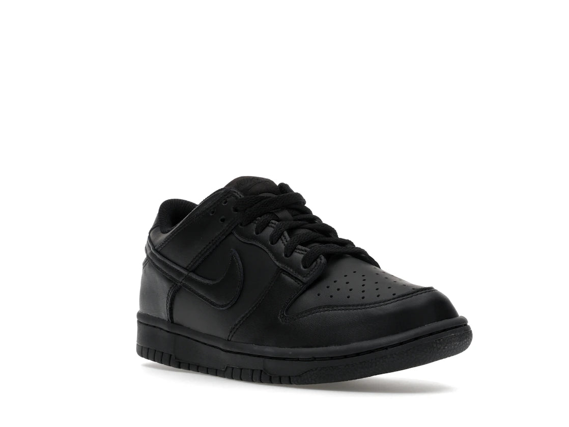 Nike Dunk Low Triple Black (GS) - vue secondaire A