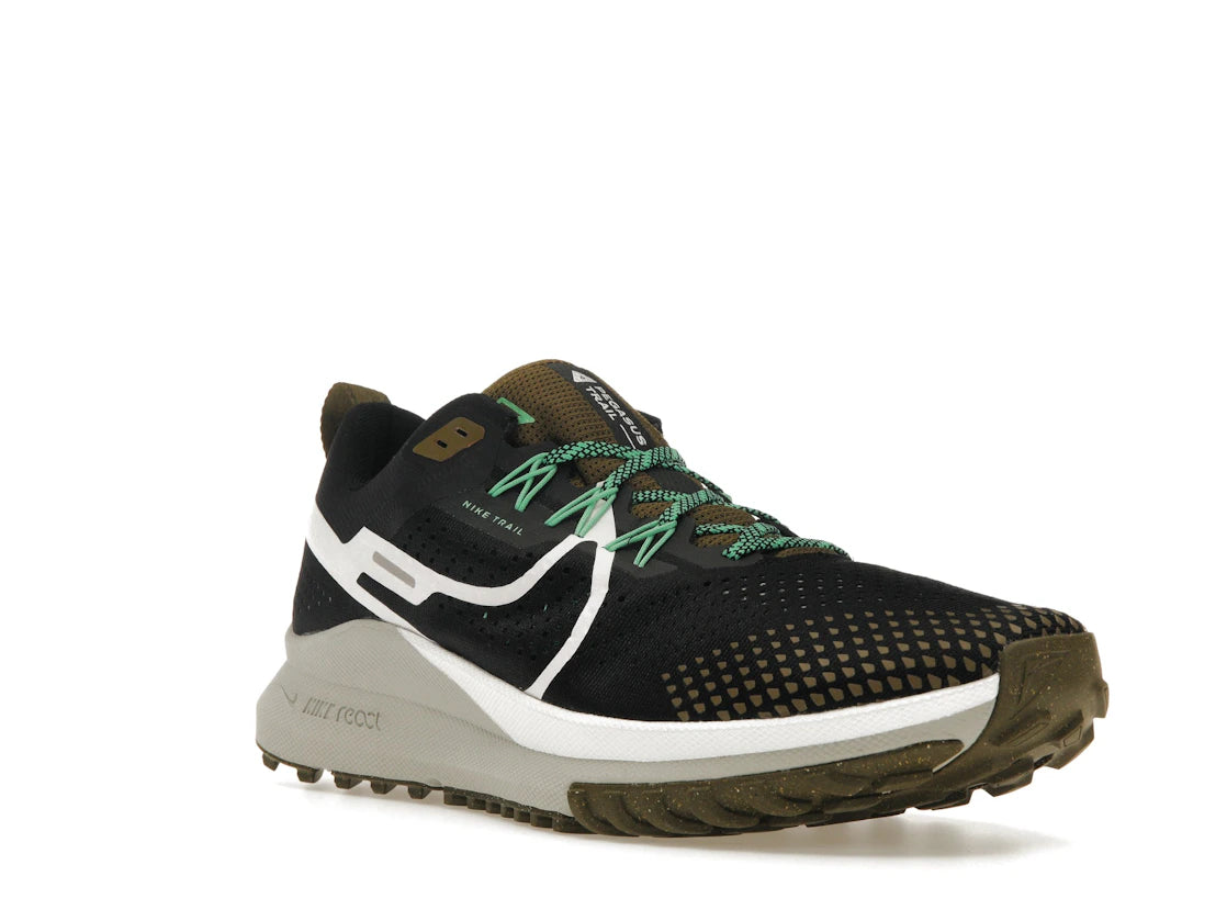 Nike React Pegasus Trail 4 Black Olive - vue secondaire A