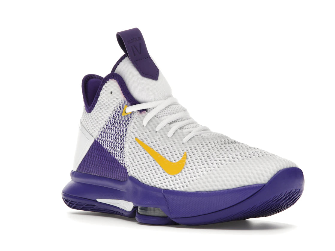 Nike LeBron Witness 4 White/Voltage Purple - vue secondaire A