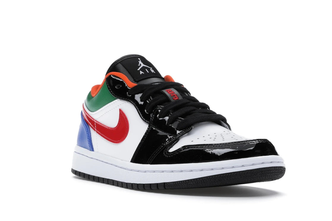 Jordan 1 Low Multi-Color Black Toe (Women's) - vue secondaire A
