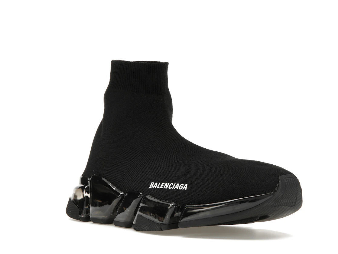 Balenciaga Speed 2.0 Clear Sole Black Beige - vue secondaire A