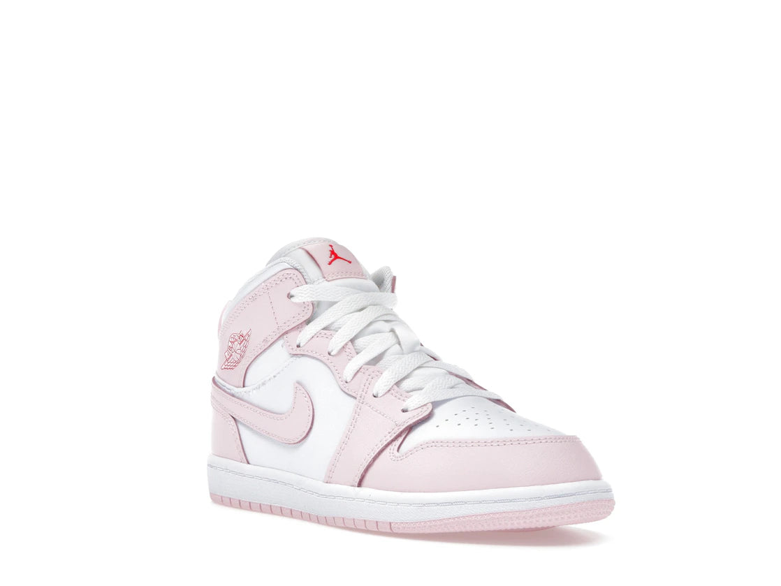 Jordan 1 Mid Pink Foam Fire Red White (PS) - vue secondaire A