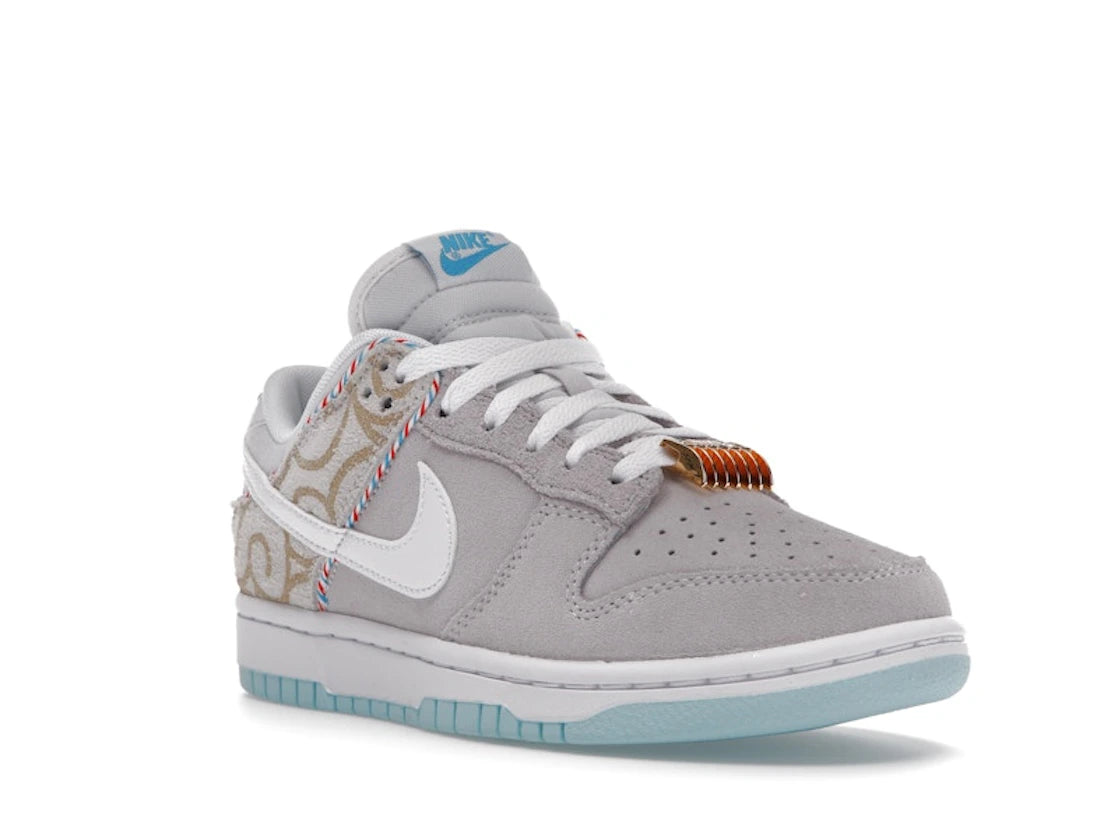 Nike Dunk Low SE Barber Shop Grey - vue secondaire A