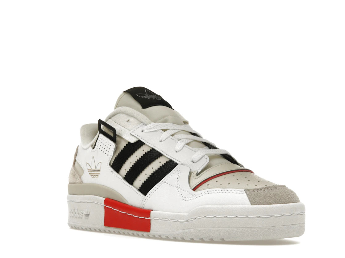 adidas Forum Exhibit Low White Vivid Red - vue secondaire A