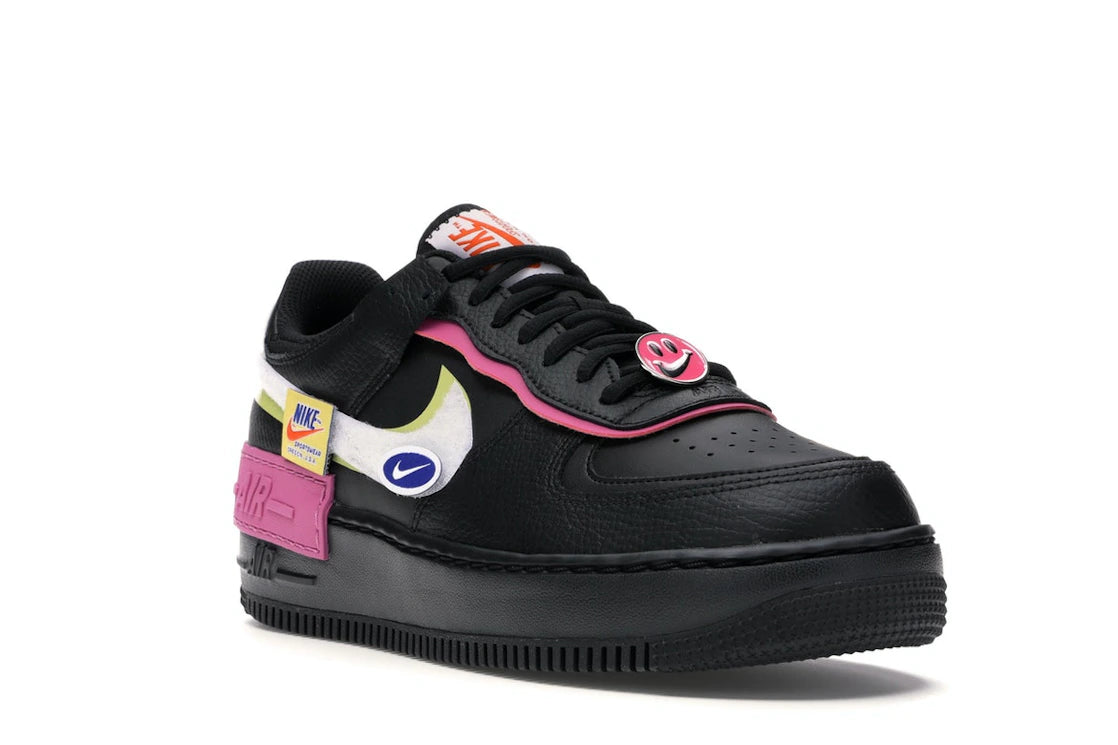 Nike Air Force 1 Low Shadow Removable Patches Black Pink (Women's) - vue secondaire A