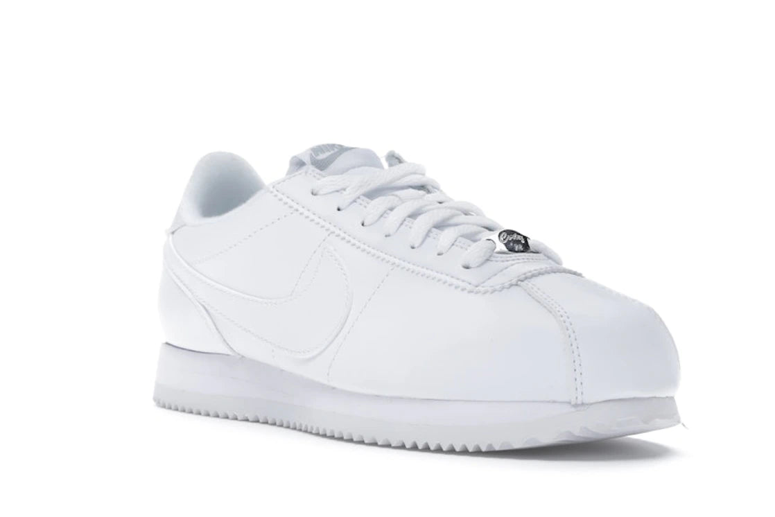 Nike Cortez Basic Leather White White-Wolf Grey-Mtllc Silver - vue secondaire A