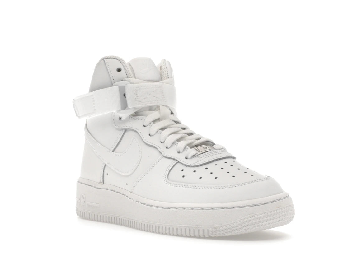 Nike Air Force 1 High LE Triple White (GS) - vue secondaire A
