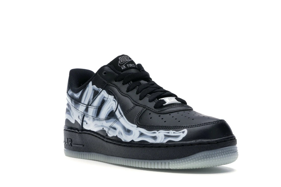 Nike Air Force 1 Low Black Skeleton Halloween (2019) - vue secondaire A