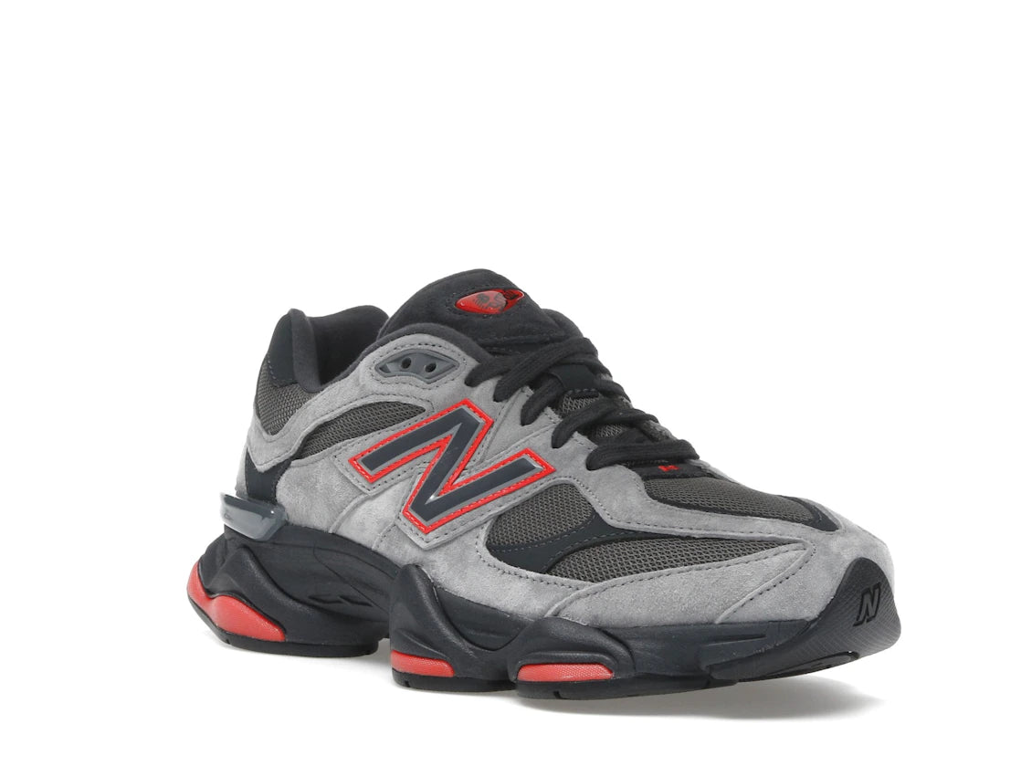 New Balance 9060 Grey Black Red JD Sports Exclusive - vue secondaire A