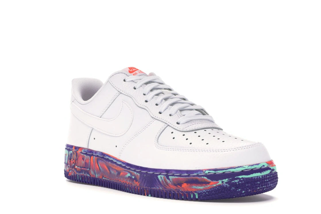 Nike Air Force 1 Low White Multi-Color Marble - vue secondaire A
