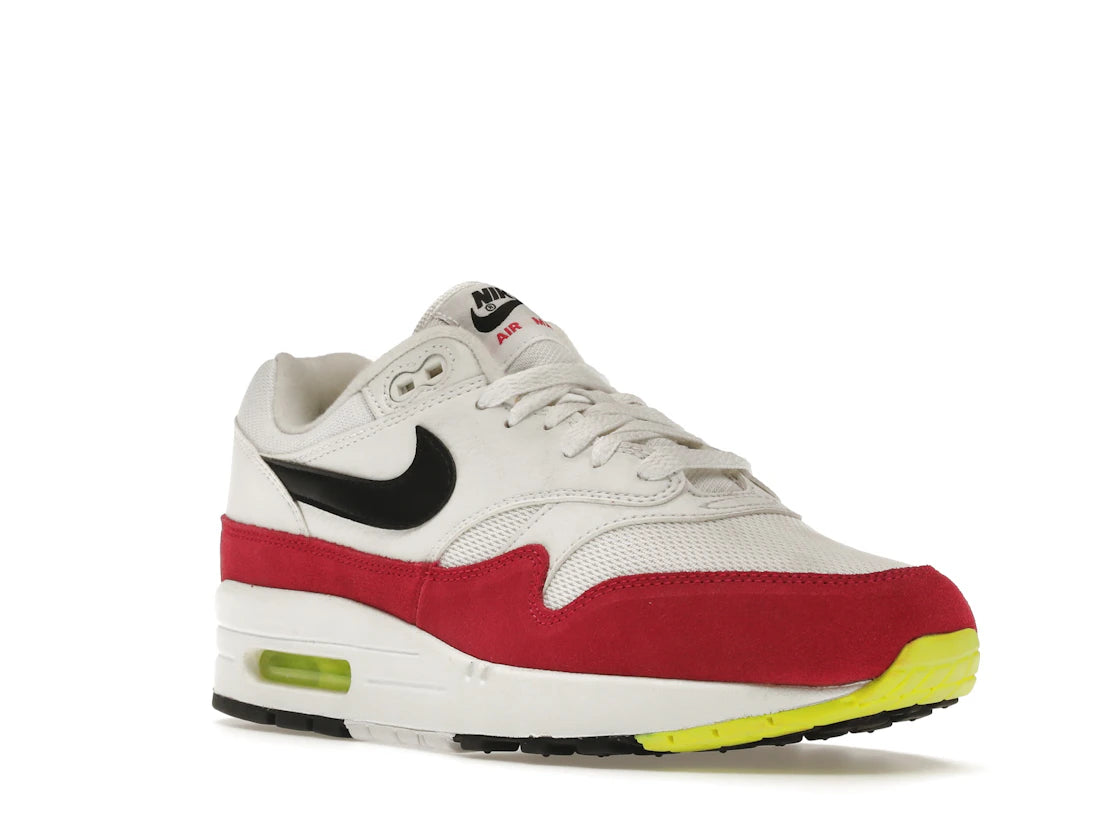 Nike Air Max 1 White Black Volt Rush Pink - vue secondaire A