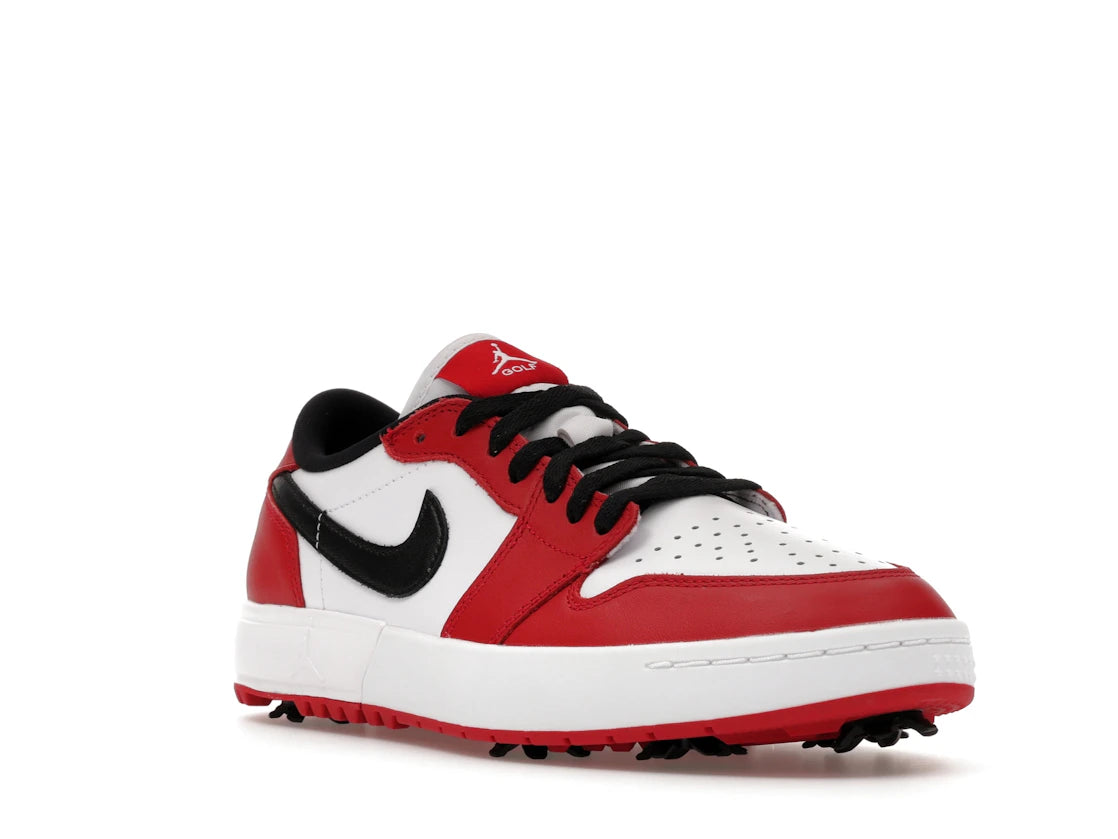 Jordan 1 Low Golf Spiked Varsity Red White Black - vue secondaire A