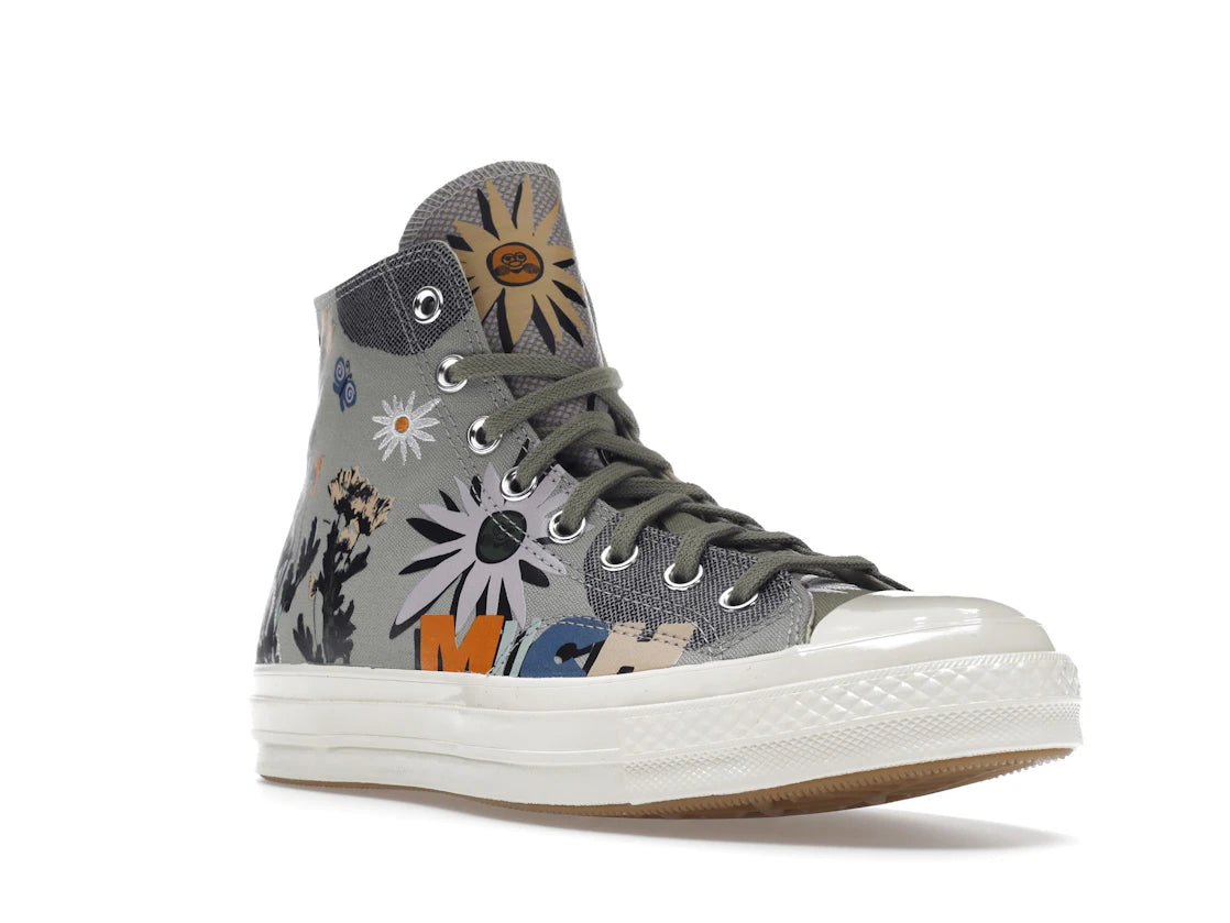 Converse Chuck Taylor All Star 70 Hi Floral Much Love Slate Egret - vue secondaire A