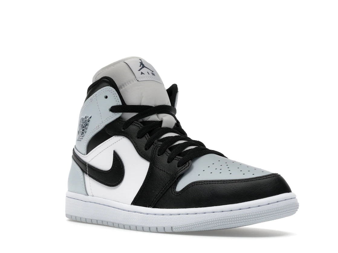 Jordan 1 Mid Black Aura Squadron Blue - vue secondaire A