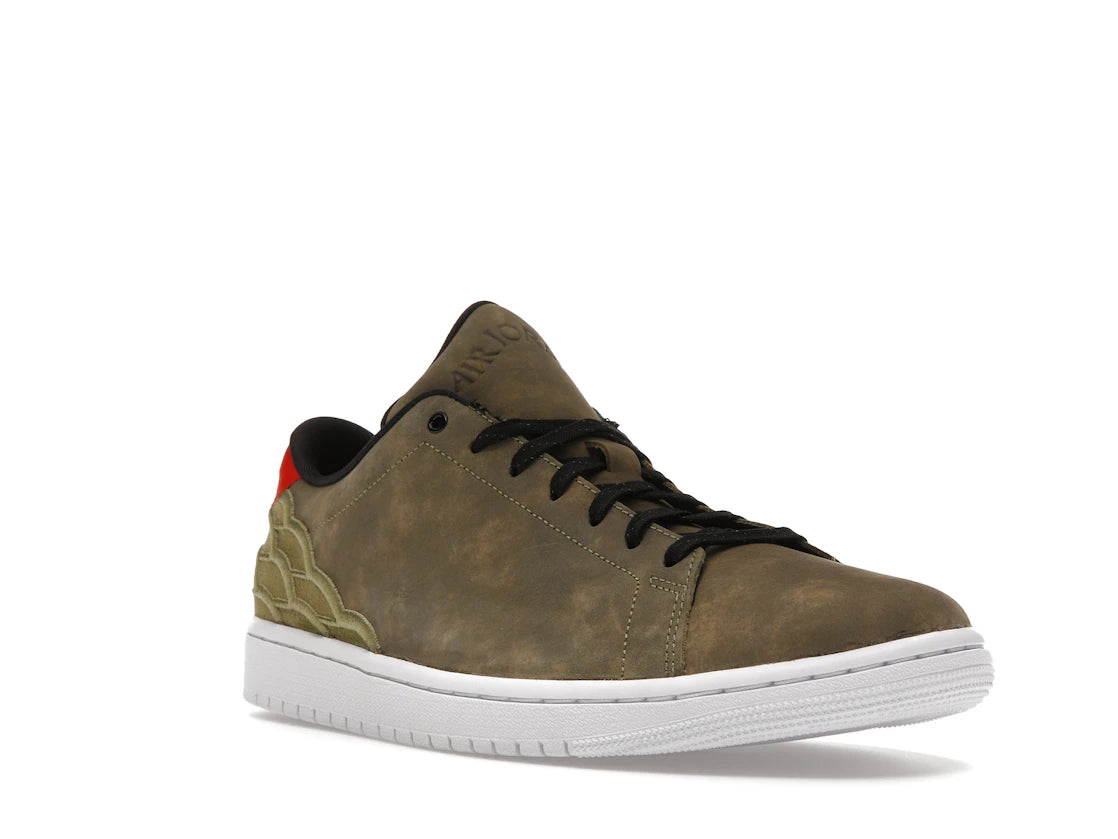 Jordan 1 Centre Court Oil Green - vue secondaire A