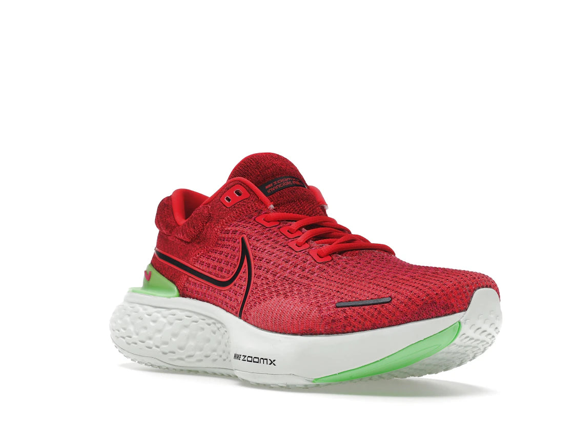 Nike ZoomX Invincible Run Flyknit 2 Siren Red Green Strike - vue secondaire A
