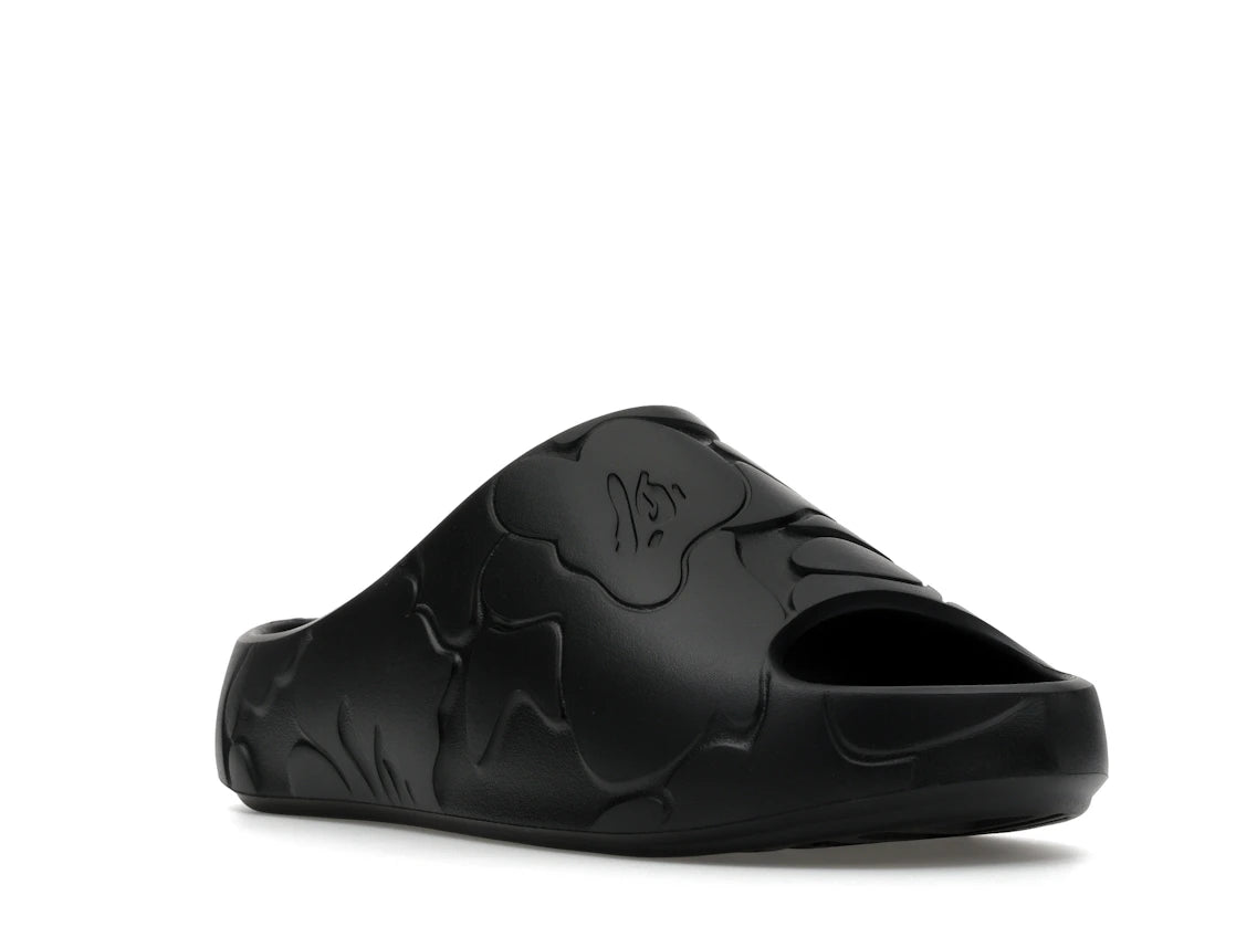 A Bathing Ape Slide #1 Black Solid Camo - vue secondaire A