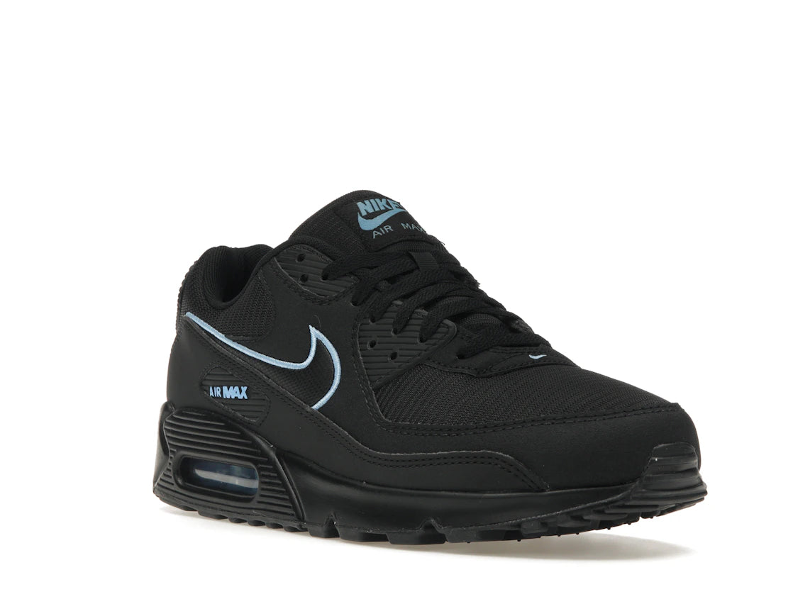 Nike Air Max 90 Black University Blue - vue secondaire A