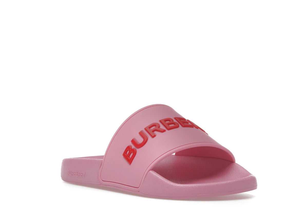 Burberry Embossed Logo Slides Bubblegum Pink (Women's) - vue secondaire A
