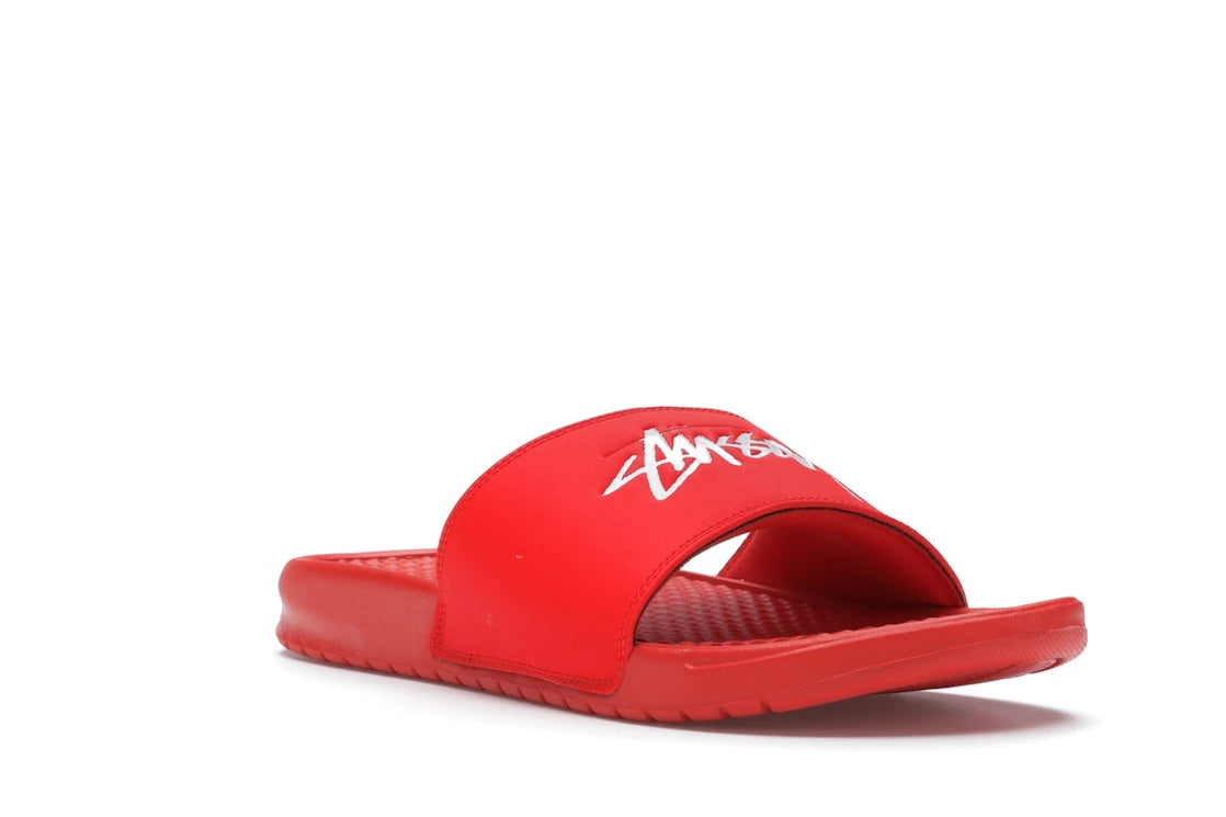 Nike Benassi Stussy Habanero Red - vue secondaire A