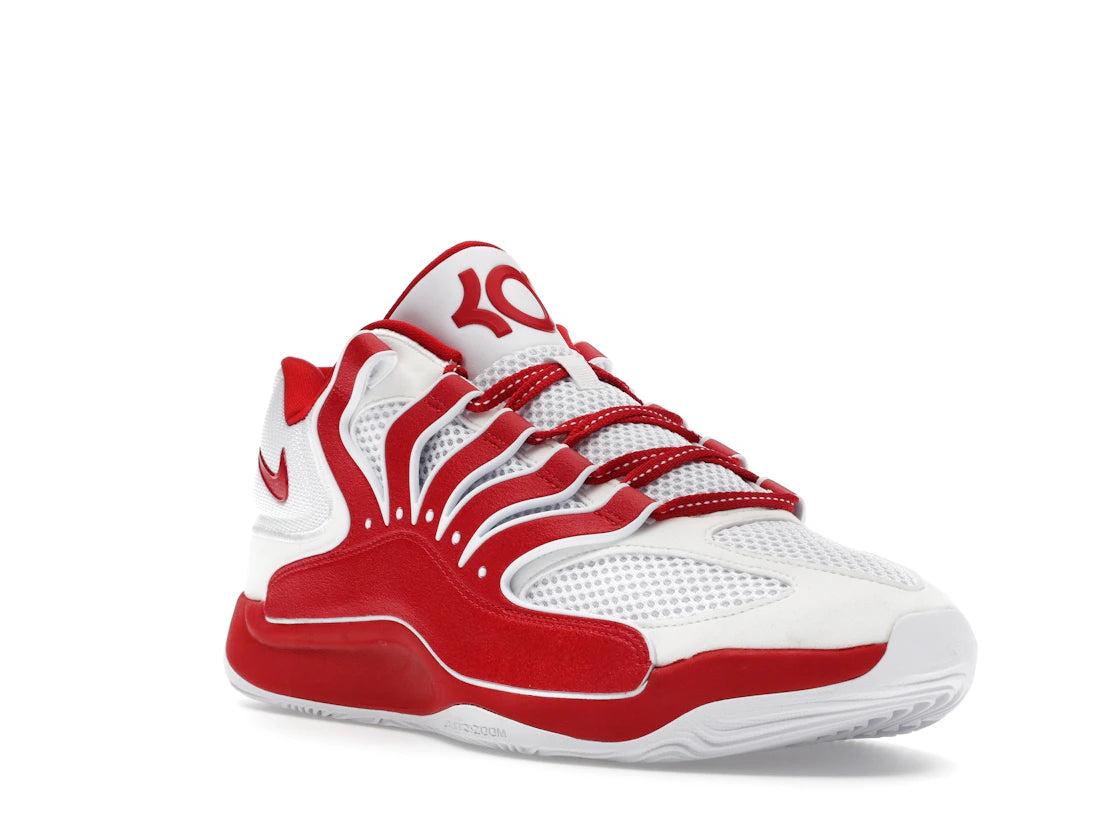 Nike KD 18 TB White University Red - vue secondaire A