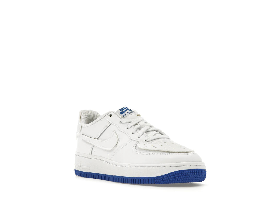 Nike Air Force 1/1 White Royal Blue (GS) - vue secondaire A