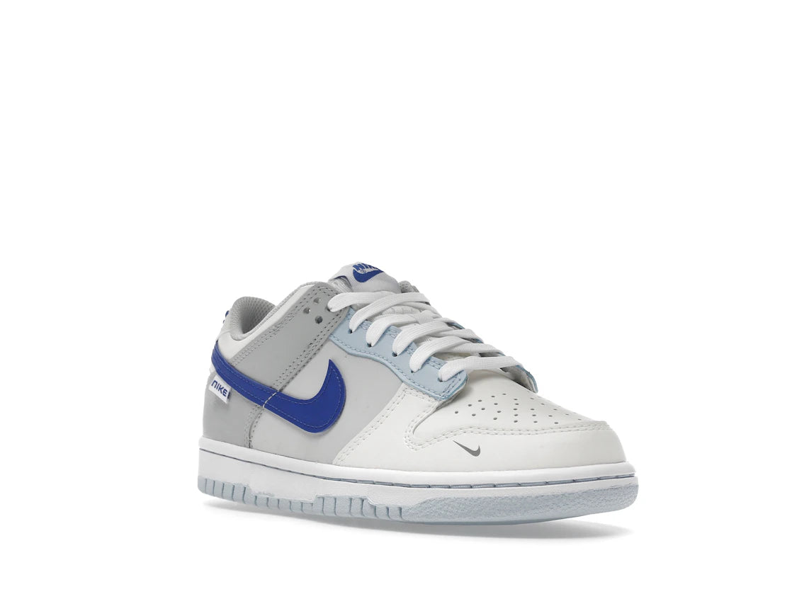 Nike Dunk Low Ivory Hyper Royal (GS) - vue secondaire A