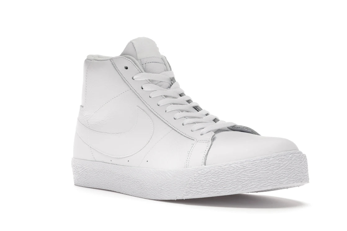 Nike SB Zoom Blazer Mid Triple White - vue secondaire A