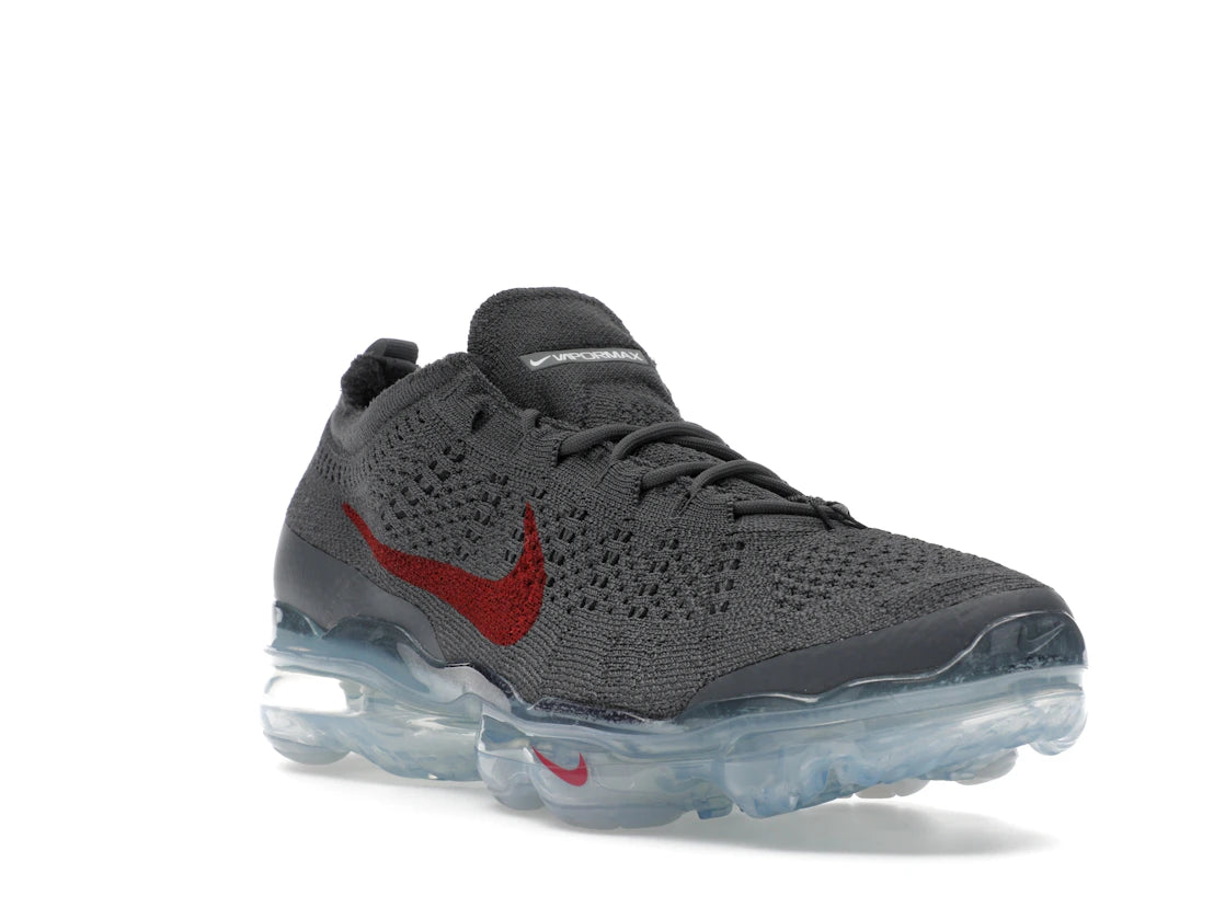 Nike Air VaporMax 2023 Flyknit Dark Grey Gym Red - vue secondaire A