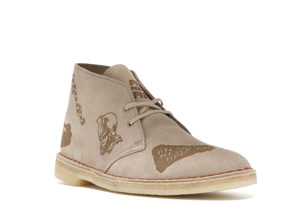 Clarks Desert Boot Bape Grey Embossed - vue secondaire A