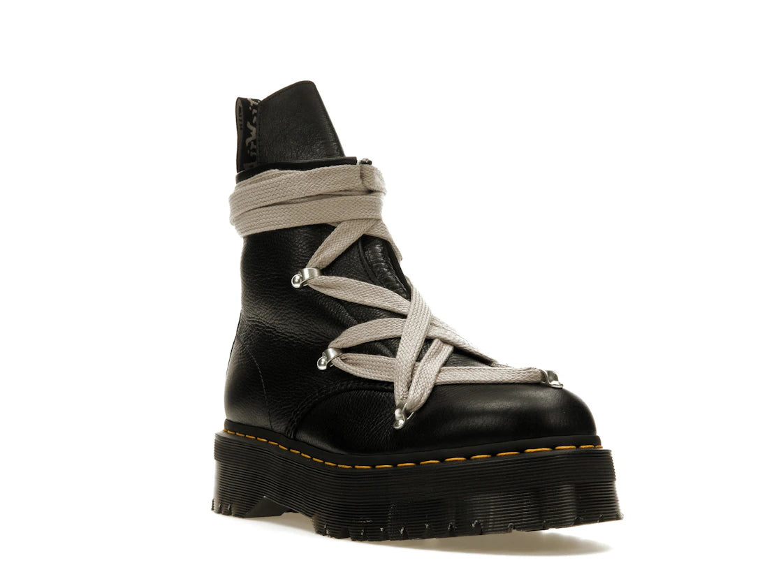 Dr. Martens 1460 Quad Leather Sole Pentagram Wrap Lace Boot Rick Owens Black - vue secondaire A