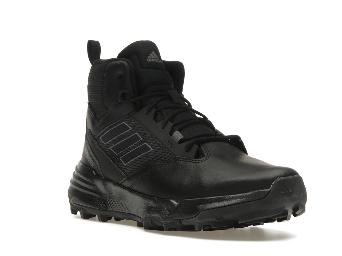 adidas Terrex Unity Leather Mid Rain.RDY Black Grey - vue secondaire A
