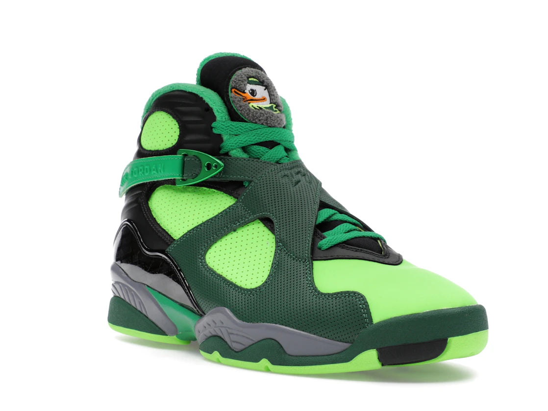 Jordan 8 Retro University of Oregon PE Gorge Green - vue secondaire A