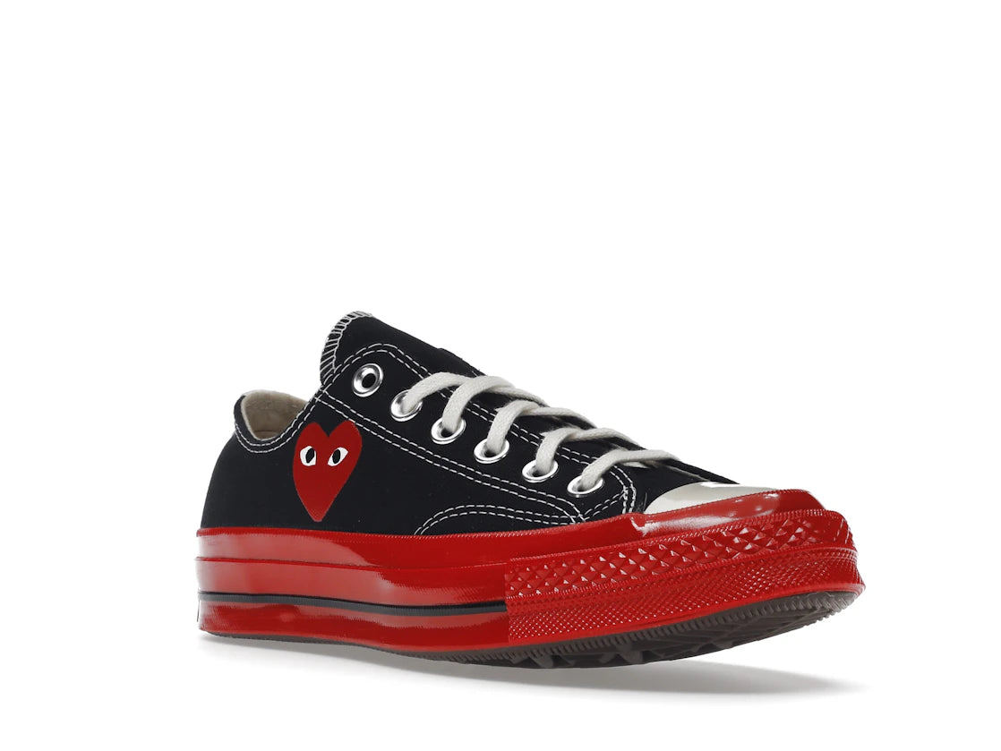 Converse Chuck Taylor All Star 70 Ox Comme des Garcons PLAY Black Red Midsole - vue secondaire A