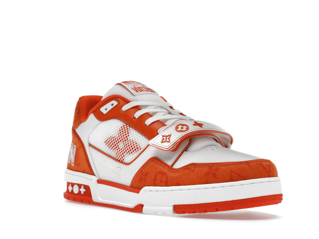 Louis Vuitton Trainer Monogram Denim Orange - vue secondaire A
