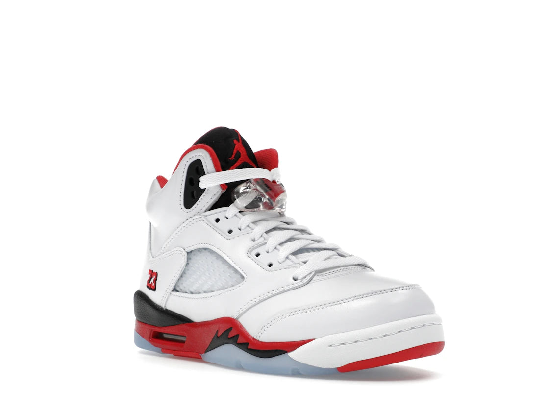 Jordan 5 Retro Fire Red Black Tongue (2025) (GS) - vue secondaire A