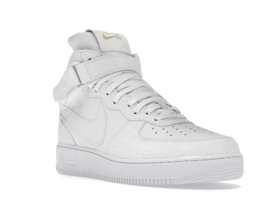 Louis Vuitton Nike Air Force 1 Mid By Virgil Abloh White - vue secondaire A