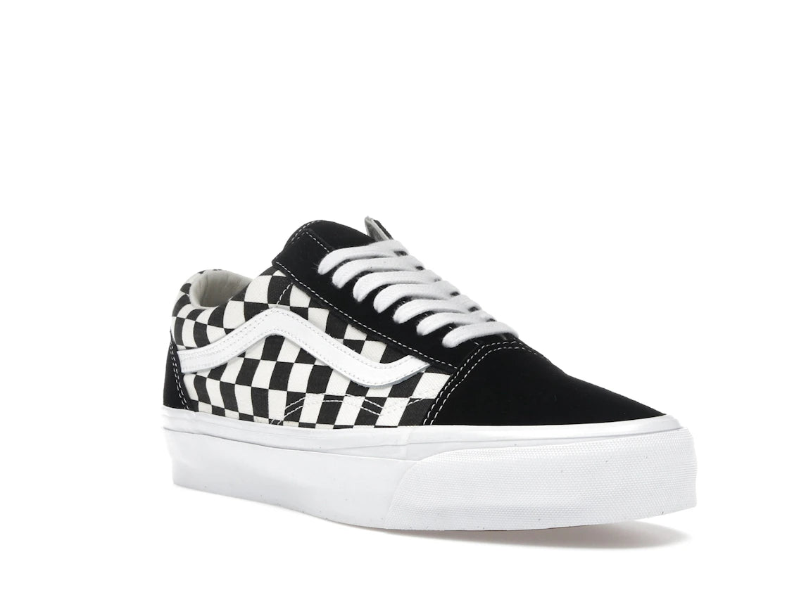Vans Old Skool 36 LX Checkerboard White Black - vue secondaire A