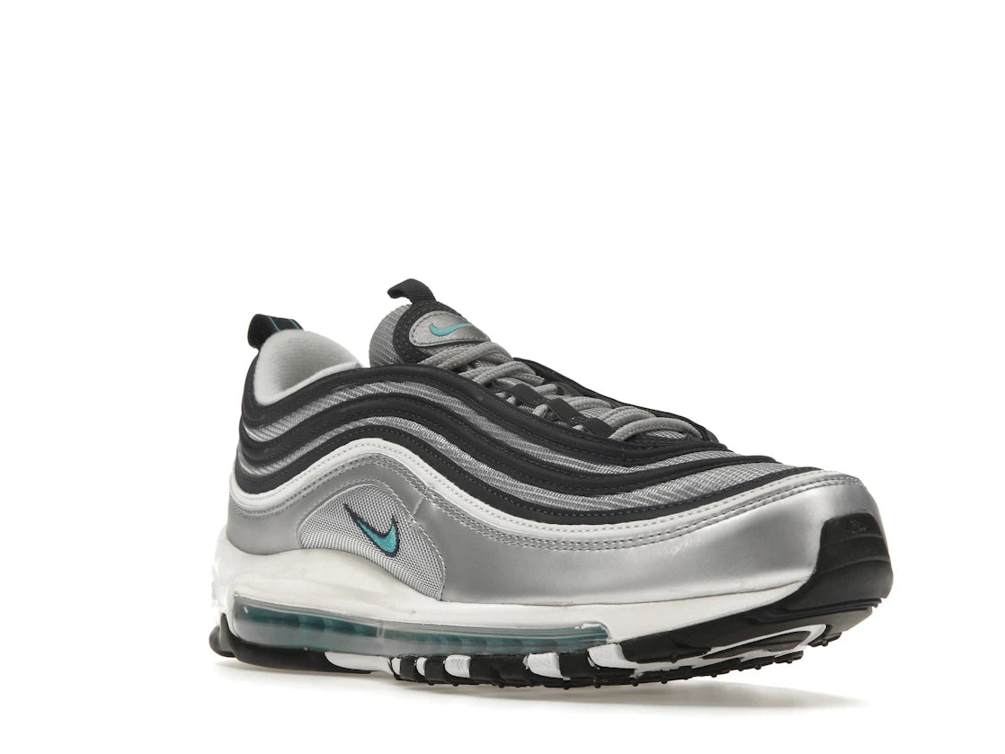 Nike Air Max 97 Metallic Silver Chlorine Blue - vue secondaire A