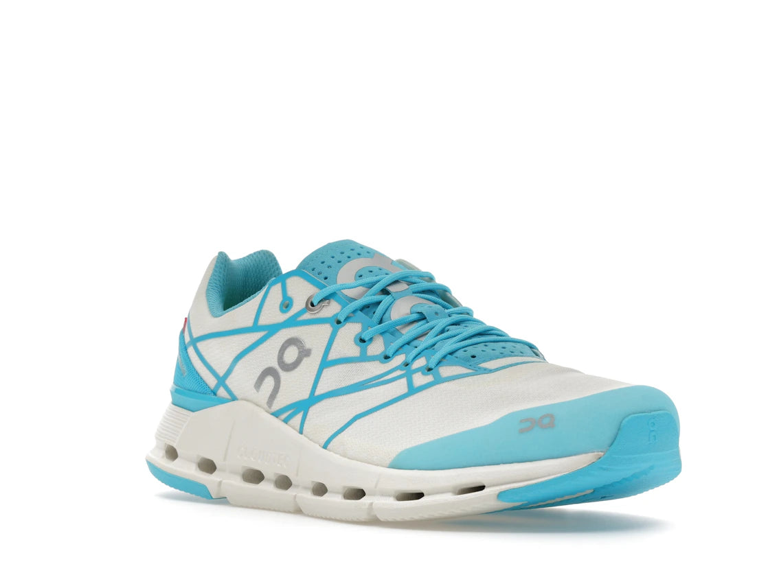 On Running Cloudnova Z5 White Cyan - vue secondaire A