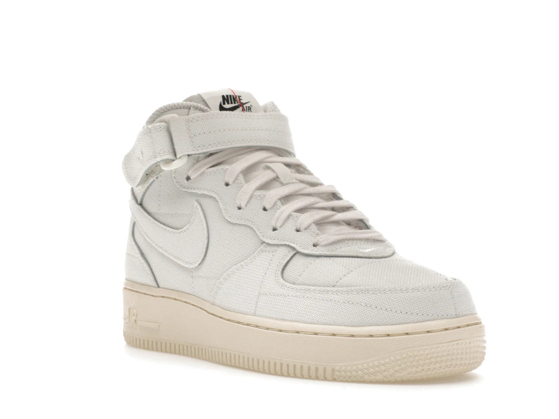 Nike Air Force 1 Mid '07 Summit White Canvas (Women's) - vue secondaire A