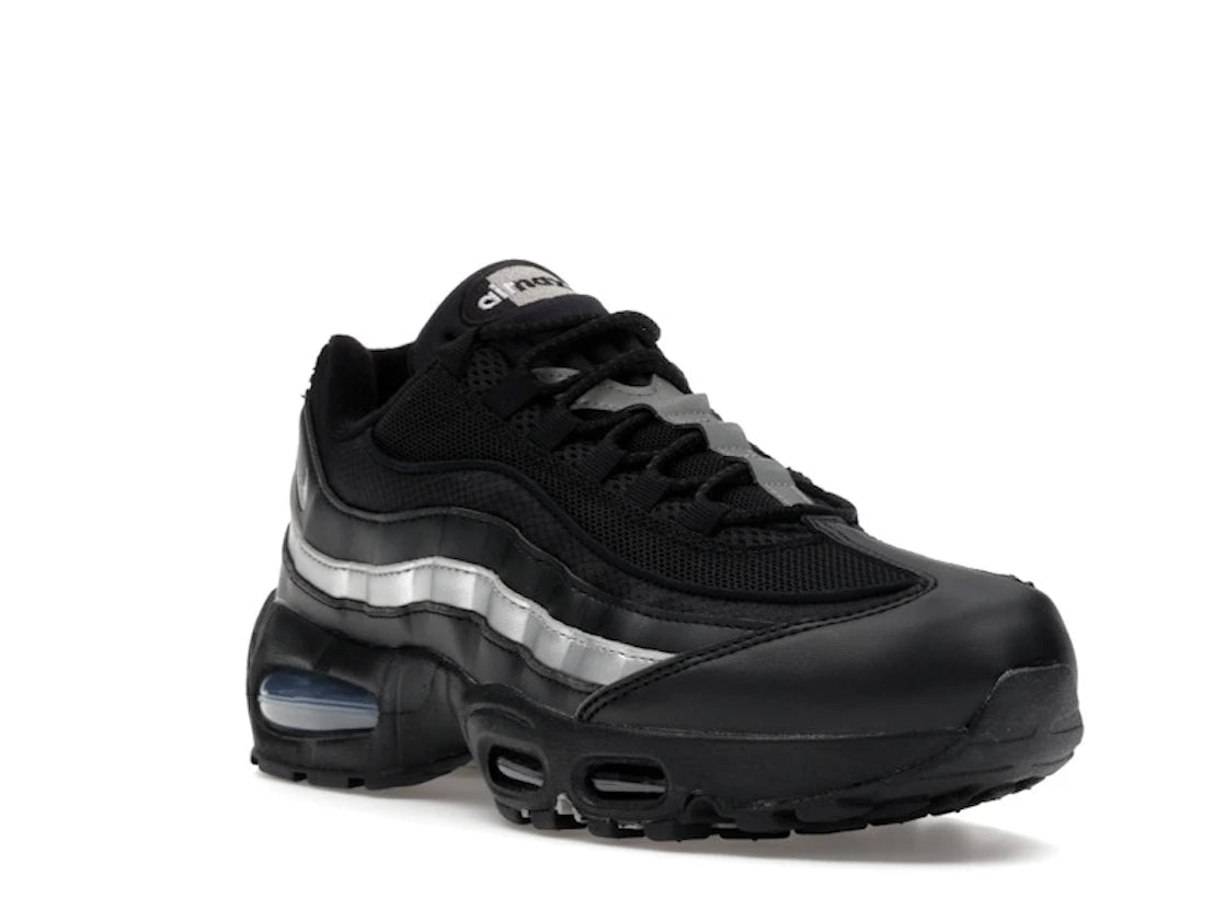 Nike Air Max 95 OG Big Bubble Black White Metallic Silver - vue secondaire A